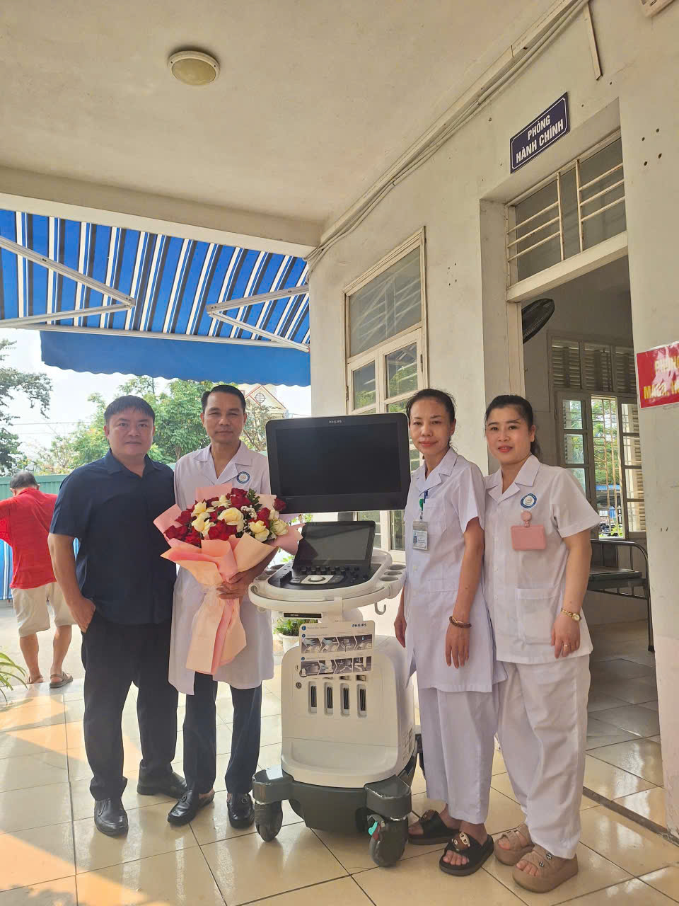 Bàn giao máy siêu âm ở TTYT Hải An  - Hải Phòng